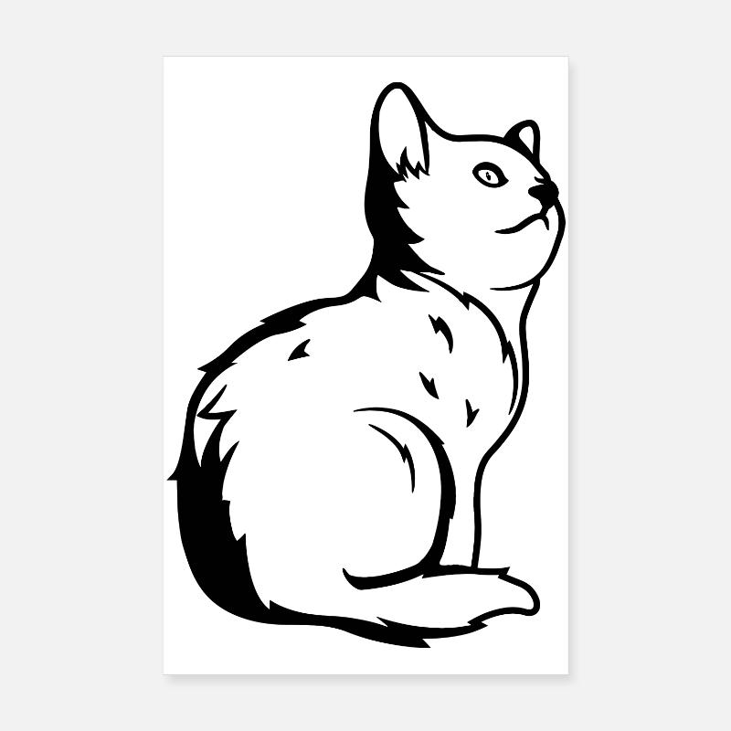 Chat Poster 20 x 30 cm
