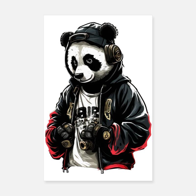 SSW29 Disko Panda Poster 20x30 cm