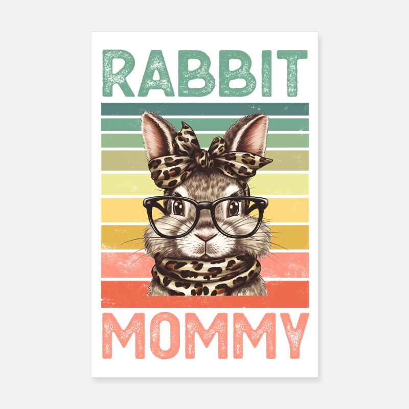 Rabbit Rabbit Poster 8" x 12" (20x30 cm)