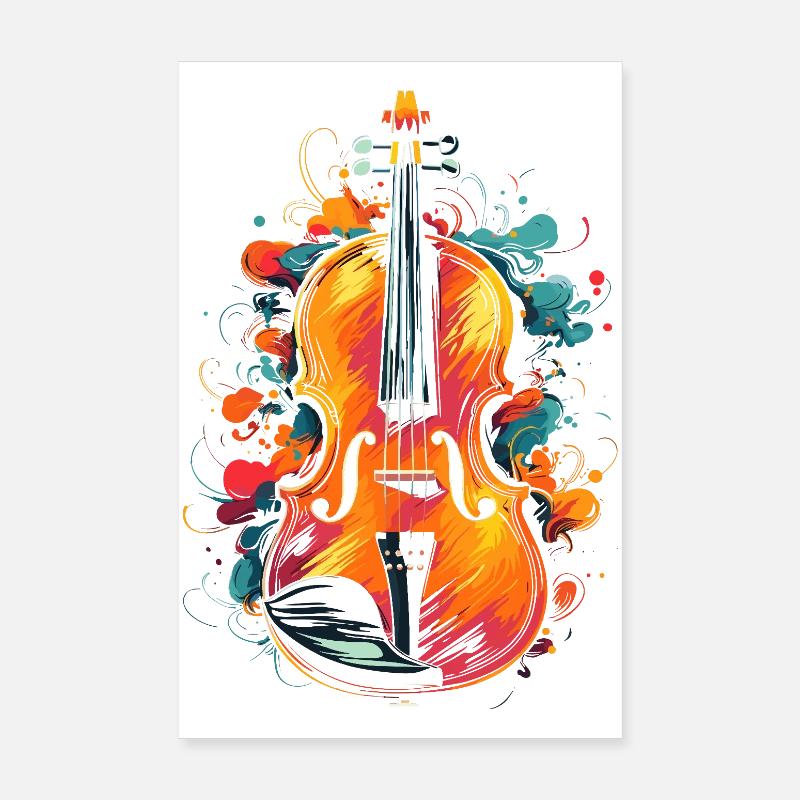 Violin Poster 8" x 12" (20x30 cm)
