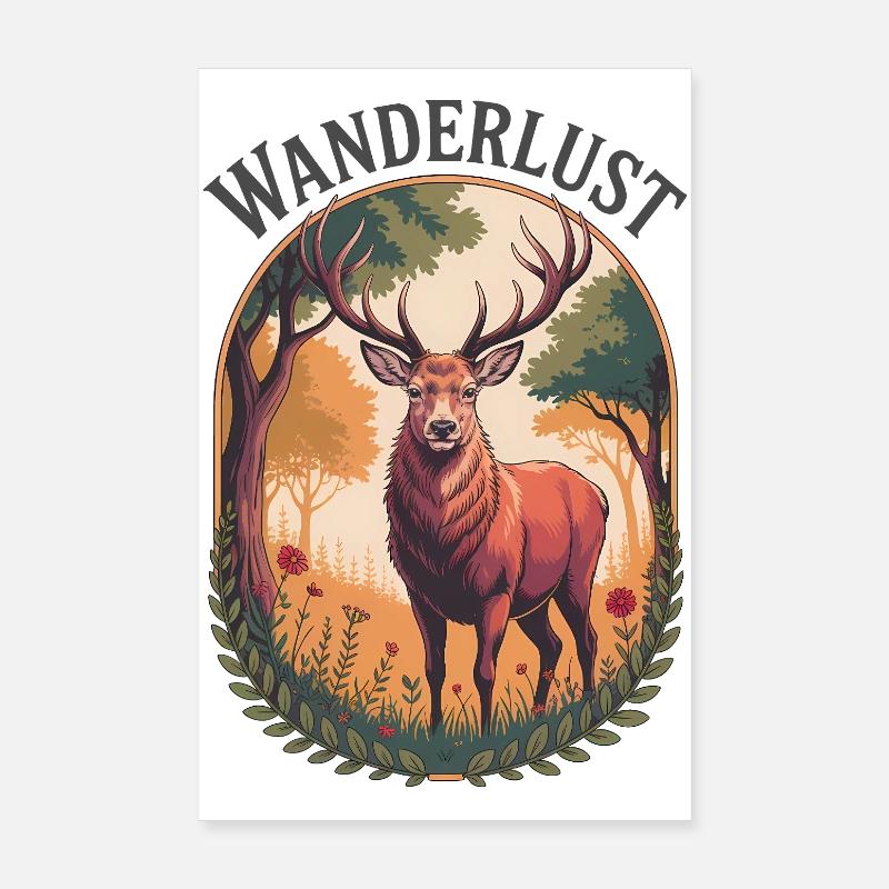 Wanderlust Poster 8" x 12" (20x30 cm)