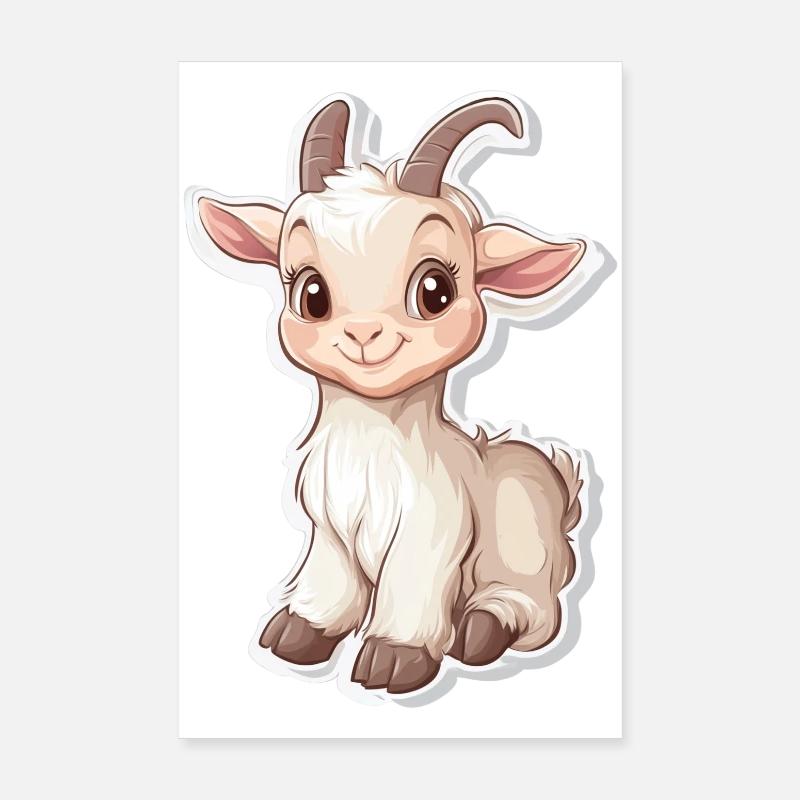 Ziege Poster 20x30 cm