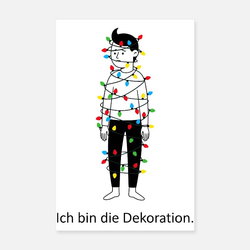 Je suis la décoration. Poster 20 x 30 cm