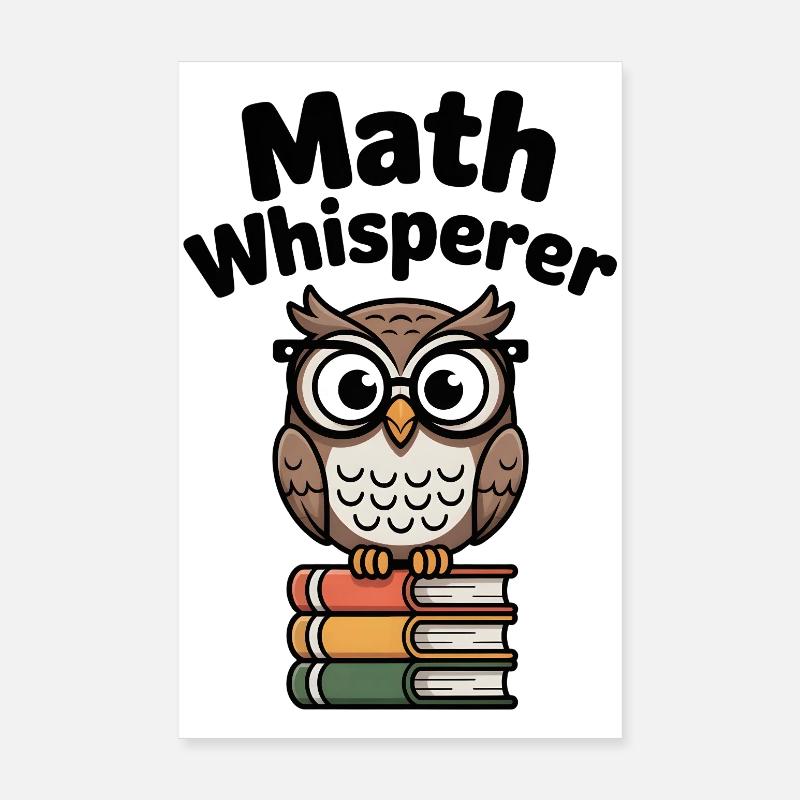 Chuchoteur de mathématiques Poster 20 x 30 cm