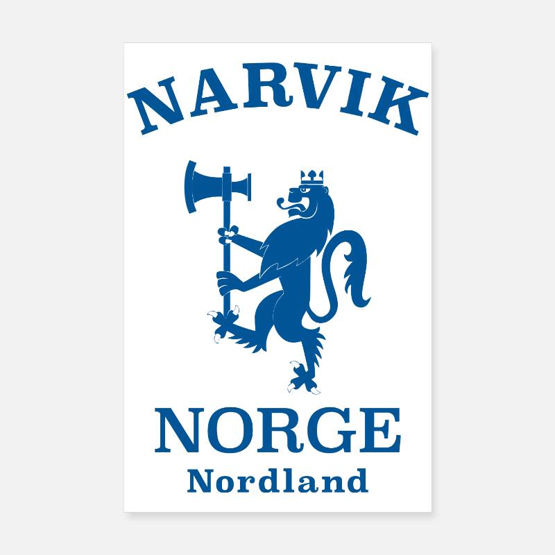 Narvik, Norvège, Norvège Poster 20 x 30 cm