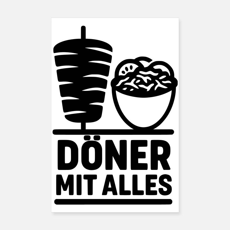 Kebab with everything Poster 8" x 12" (20x30 cm)