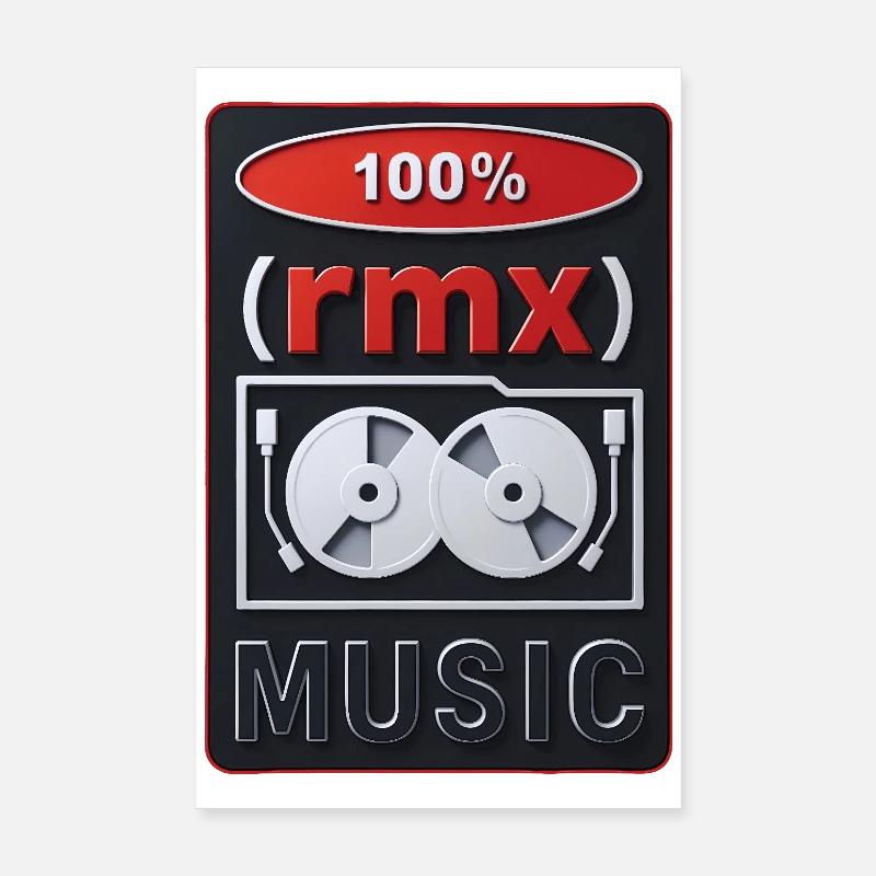 100% REMIX – Ton & Bild Poster 20x30 cm