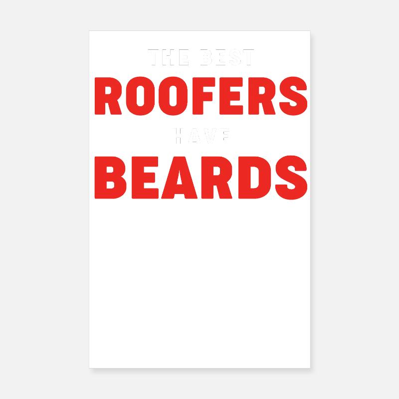 Dachdecker Handwerker Beruf Spruch Poster 20x30 cm