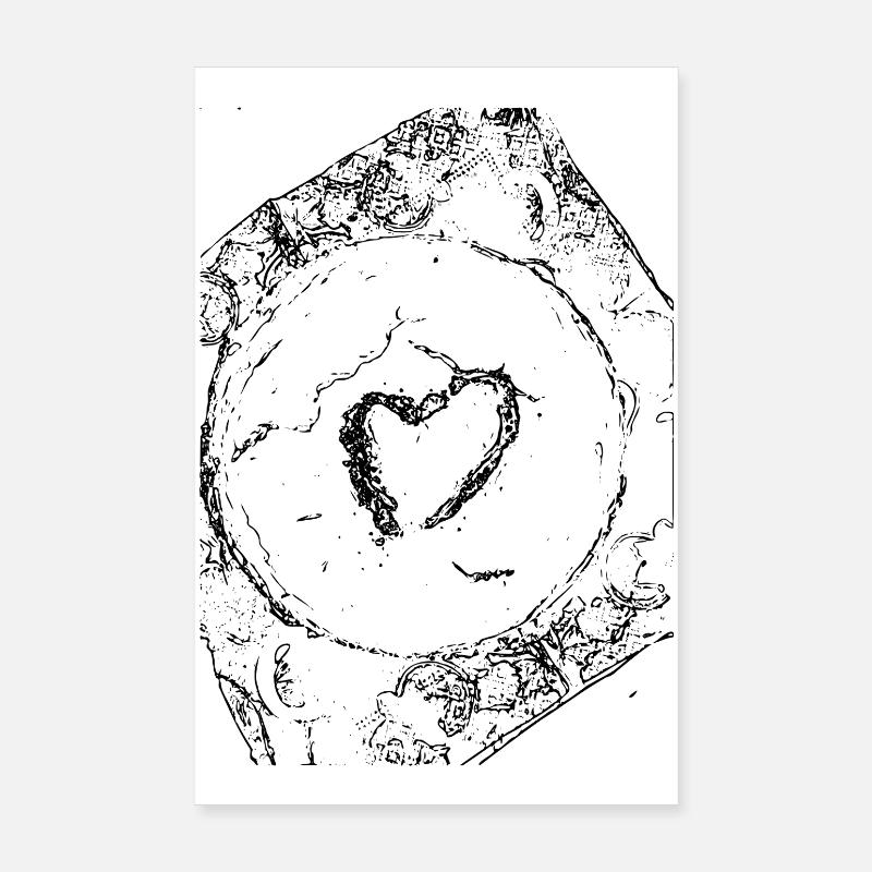 Herz Poster 20x30 cm