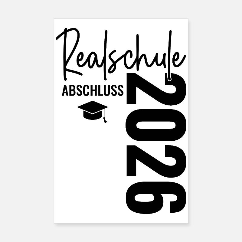 Secondary school leaving certificate 2026 Secondary school graduation Poster 8" x 12" (20x30 cm)