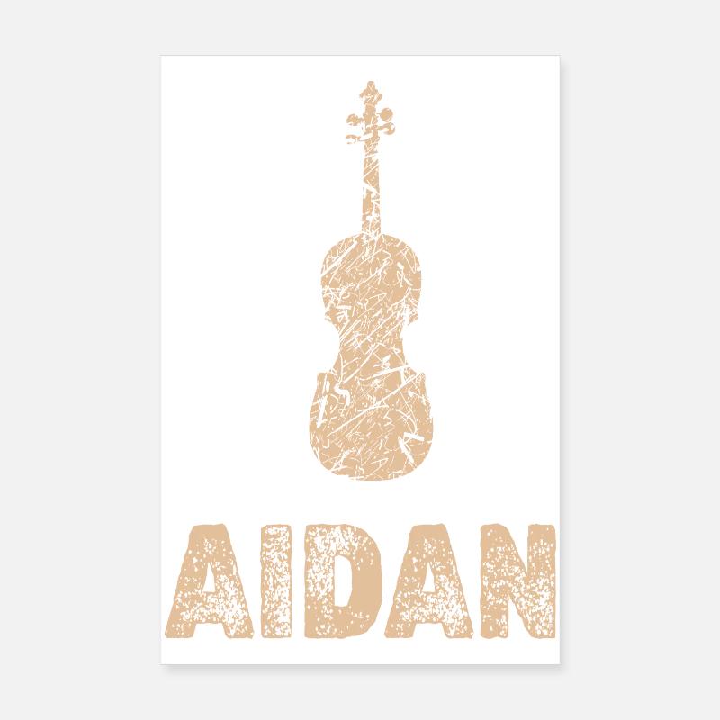 Aidan as a violin Poster 8" x 12" (20x30 cm)