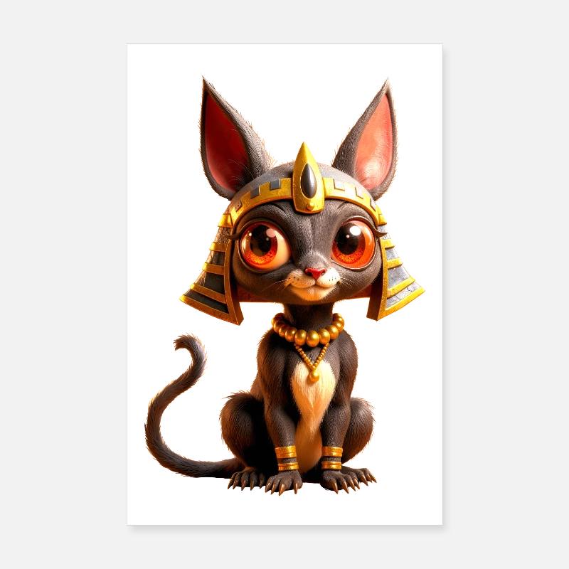 Chat égyptien d’Anubis Poster 20 x 30 cm