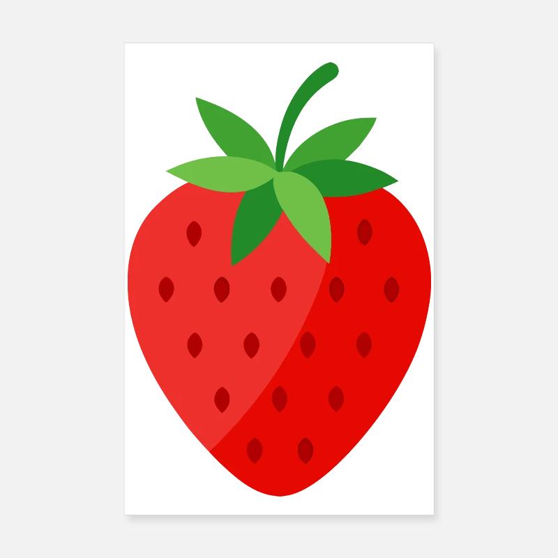 Erdbeere Poster 20x30 cm