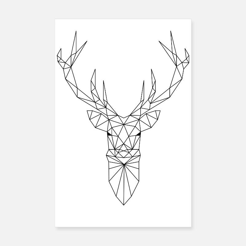 triangle Hirsch Poster 20 x 30 cm