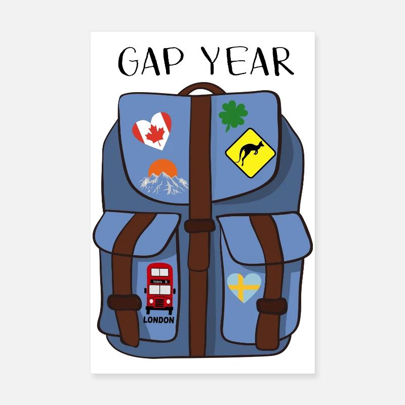 Gap Year Poster 8" x 12" (20x30 cm)