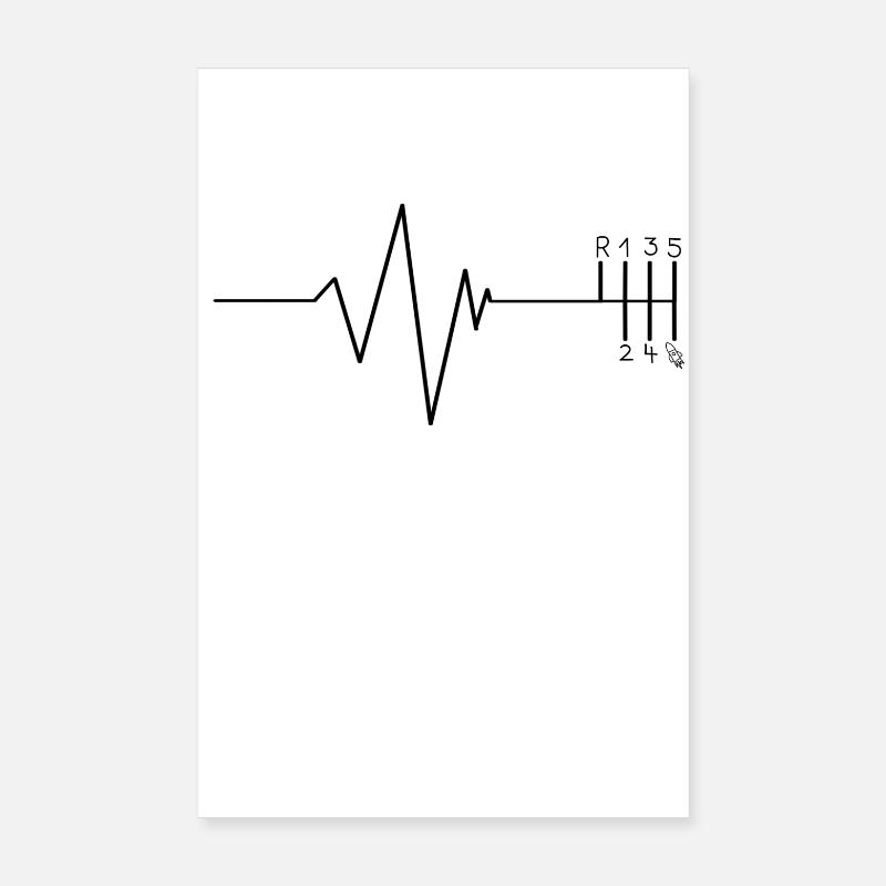 Pulse H circuit Poster 8" x 12" (20x30 cm)