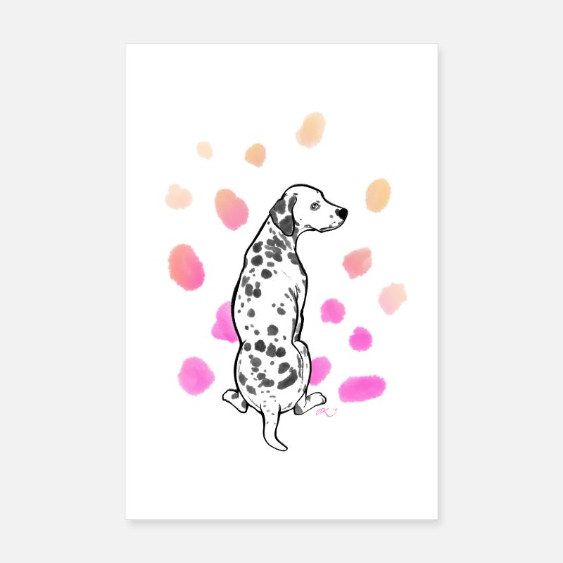 Dalmatiner bunt 03 Poster 20x30 cm