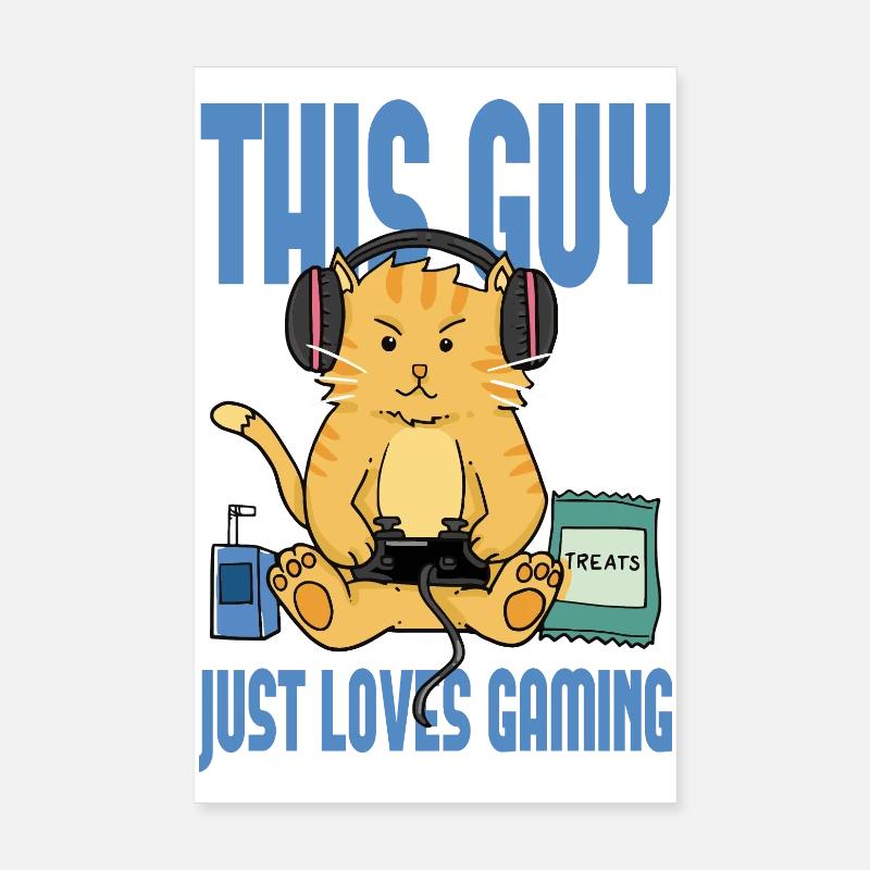 Dieser Mann liebt Spiele Poster 20x30 cm