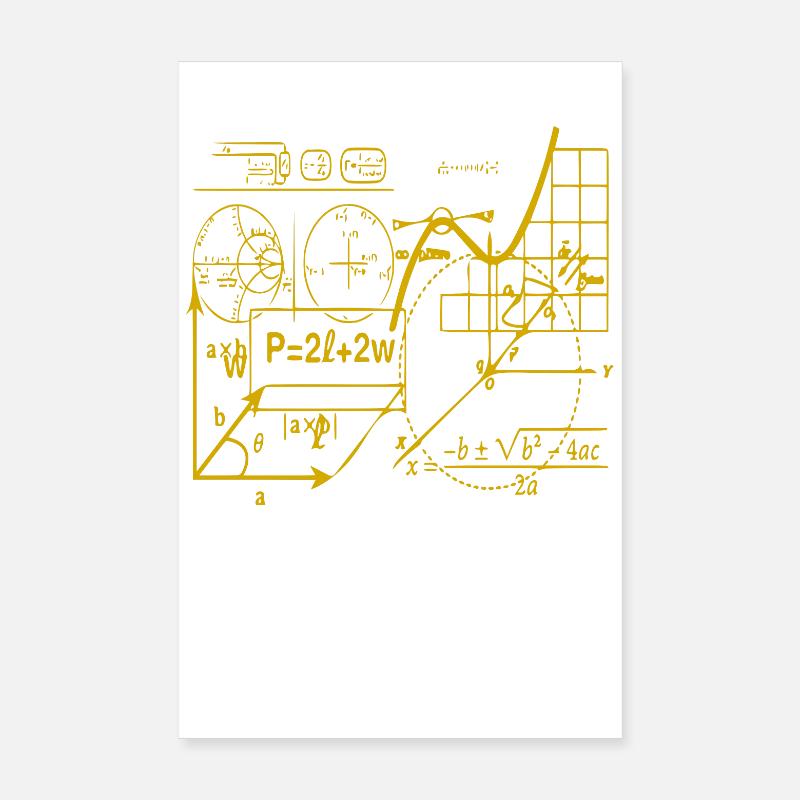 Formel-Graphen Kaleidoskop Poster 20x30 cm