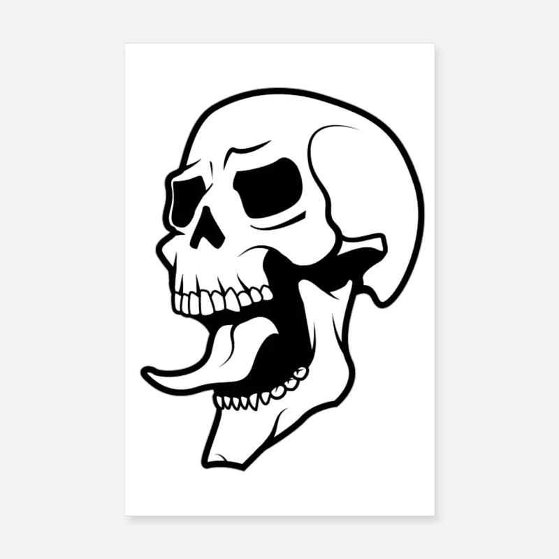 Skull skull Poster 8" x 12" (20x30 cm)