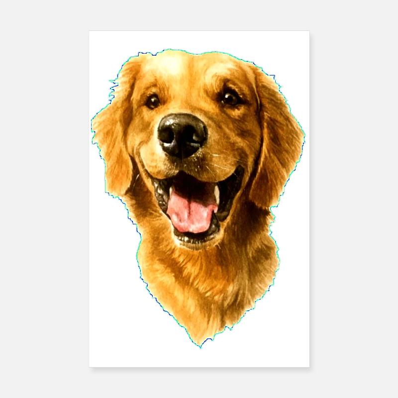 Golden Retriver Poster 20 x 30 cm