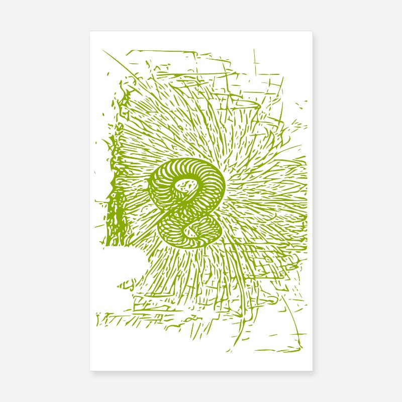 abstraktes Design Poster 20x30 cm