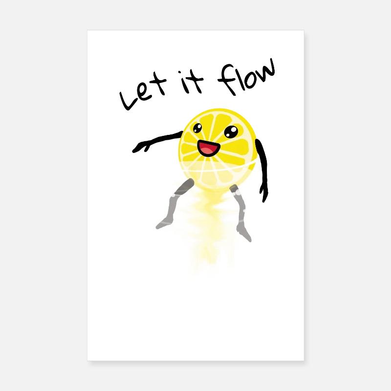 Let-it-flow Poster 20x30 cm