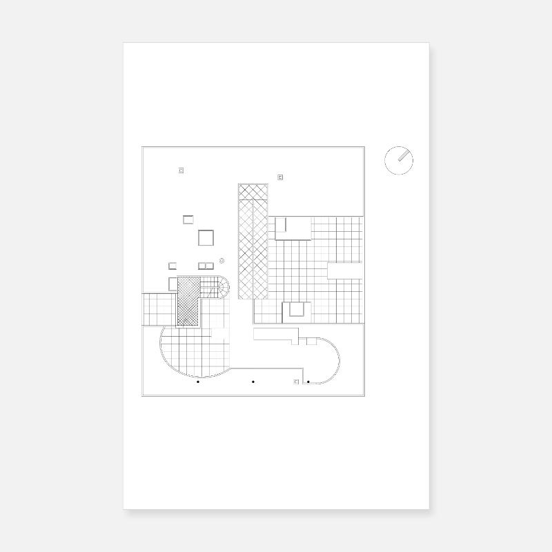 ARKITEKTUR PLAN Poster 20x30 cm