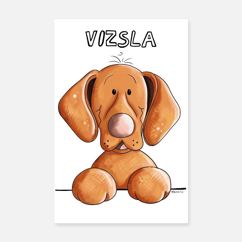 Neugieriger Vizsla Poster 20x30 cm
