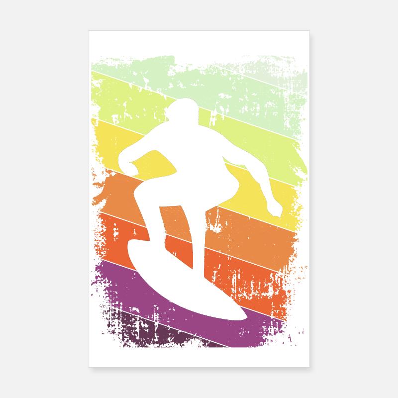 Surfer Surfen Poster 20x30 cm