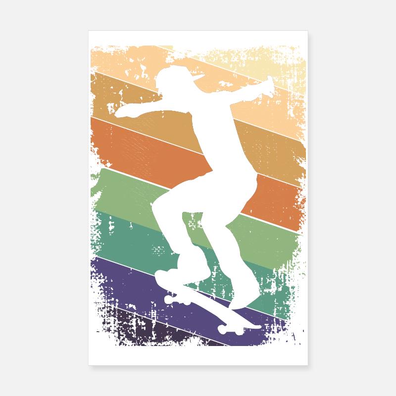Skater Skateboard Poster 20x30 cm