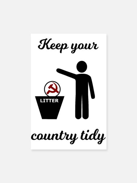 Socialism and Capitalism Funny - Poster 8" x 12" (20x30 cm) - white - Front