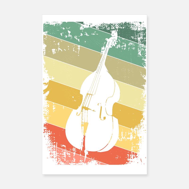 Contrebasse Poster 20 x 30 cm