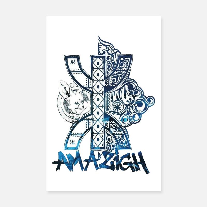 Amazigh - Poster 20 x 30 cm - blanc
