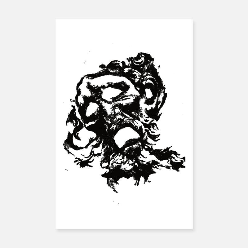 Visage noir Poster 20 x 30 cm