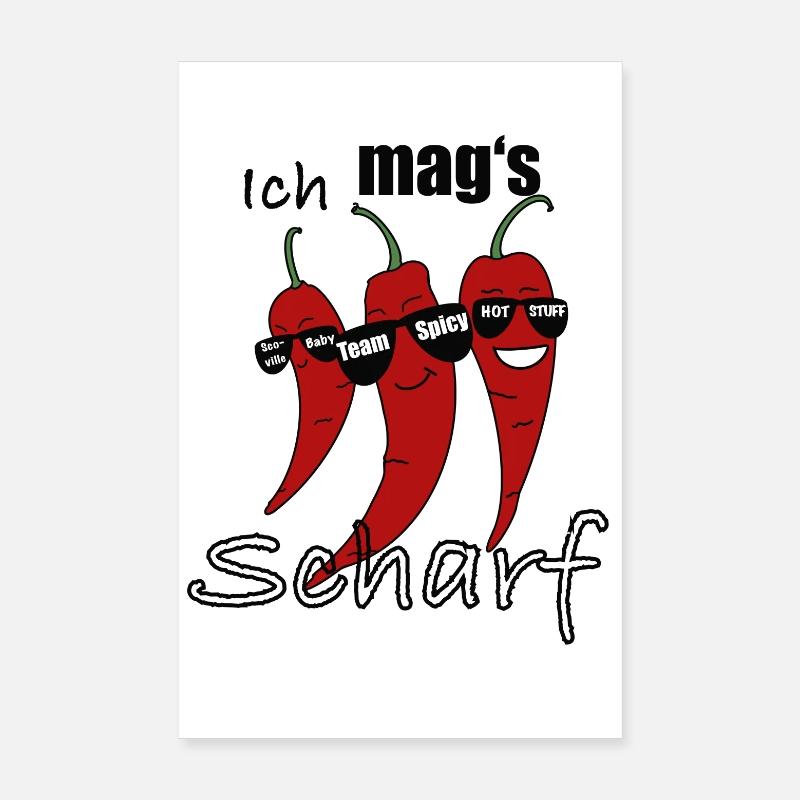 Chili Peppers Poster 20x30 cm