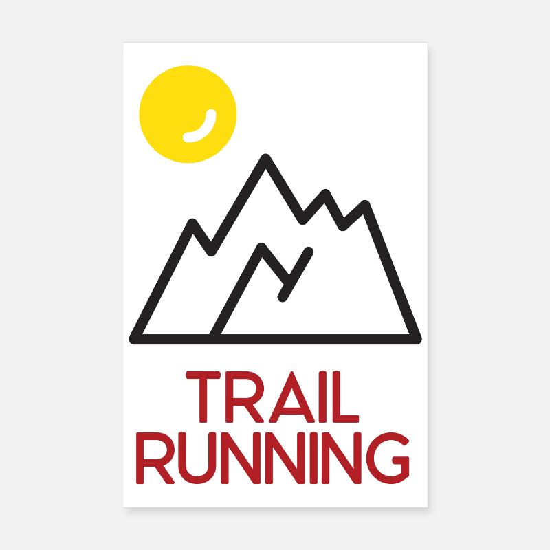 Trail Running Poster 8" x 12" (20x30 cm)