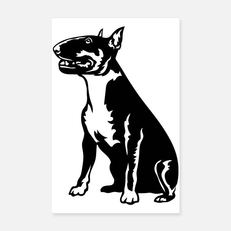 Bullterrier Poster 20x30 cm