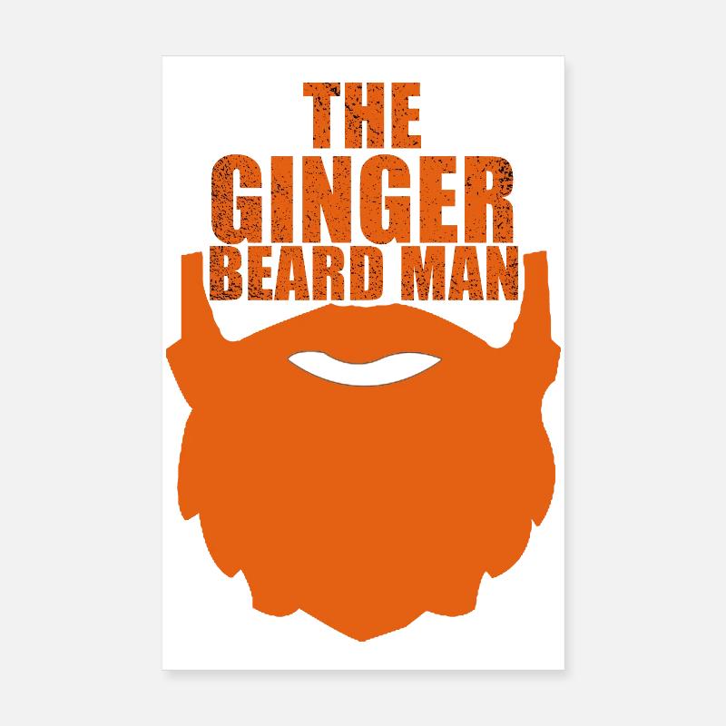 Ginger beard man Poster 8" x 12" (20x30 cm)