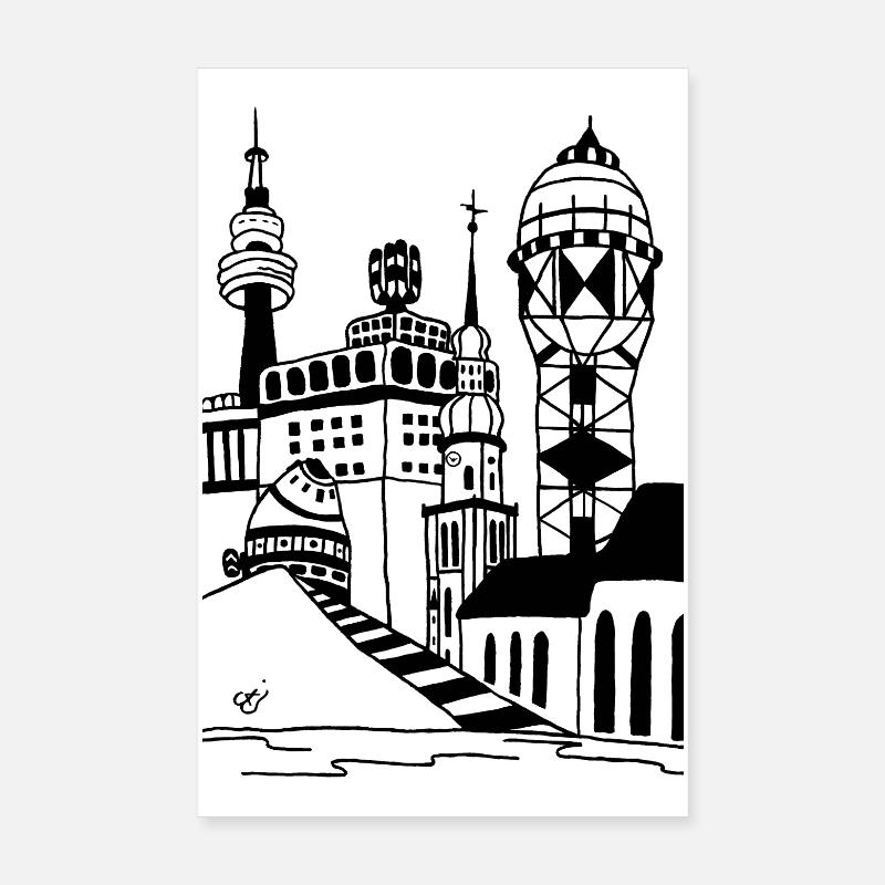 Dortmund H Poster 20x30 cm