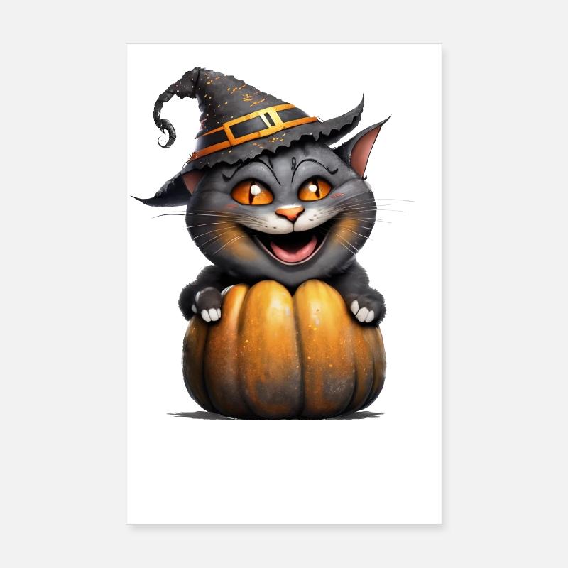 Chat d’Halloween Poster 20 x 30 cm