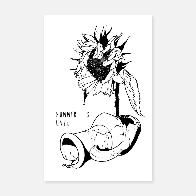 L’été est terminé Poster 20 x 30 cm