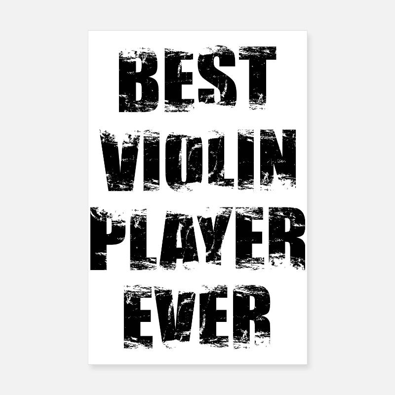 Bester Violinist Poster 20x30 cm