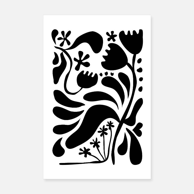 Style abstrait Floral Matisse Poster 20 x 30 cm