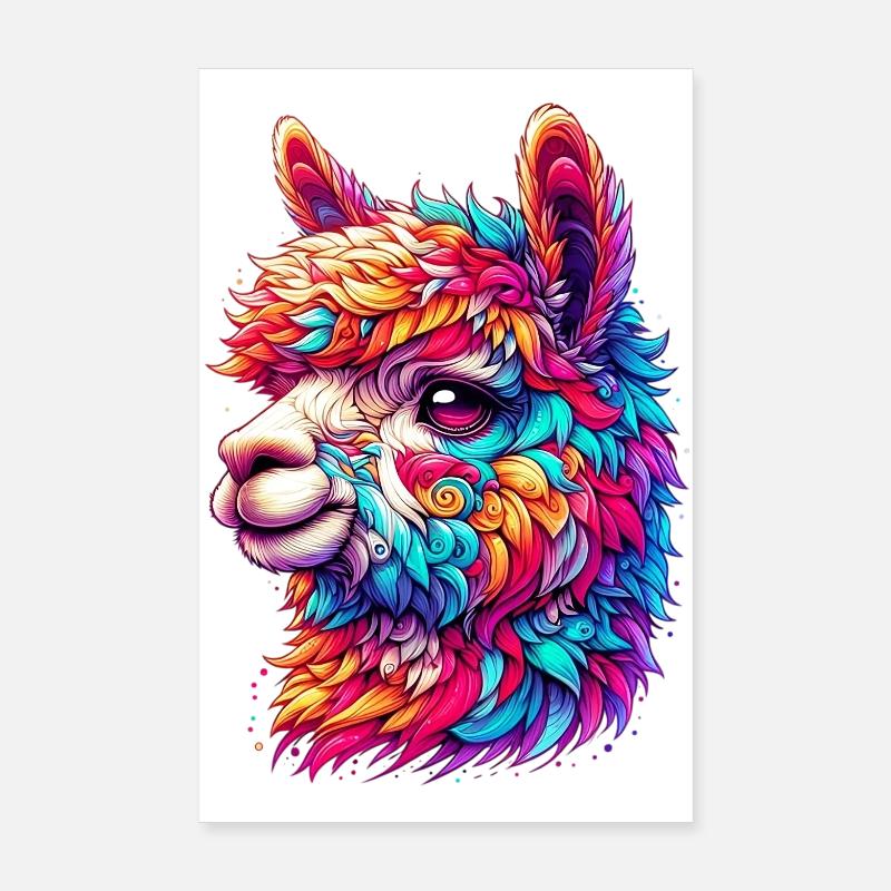 Alpaka Poster 20x30 cm