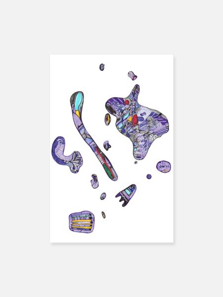 Colorful spots - Poster 8" x 12" (20x30 cm) - white - Front