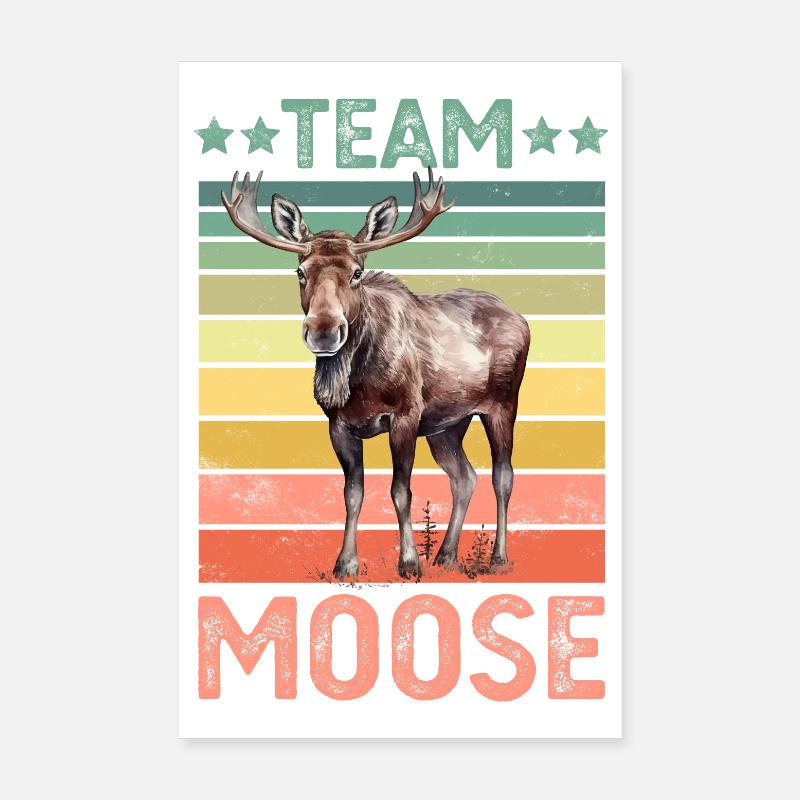 Elk Poster 8" x 12" (20x30 cm)