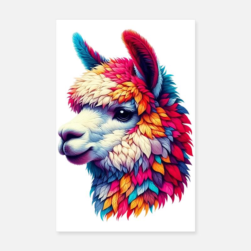 Alpaka Poster 20x30 cm