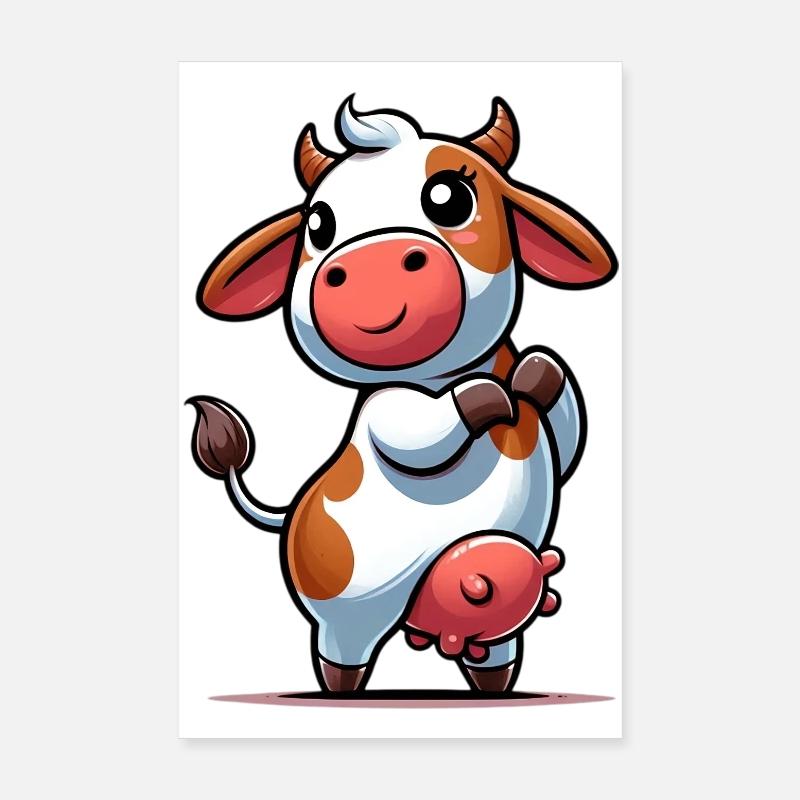 Cow Poster 8" x 12" (20x30 cm)