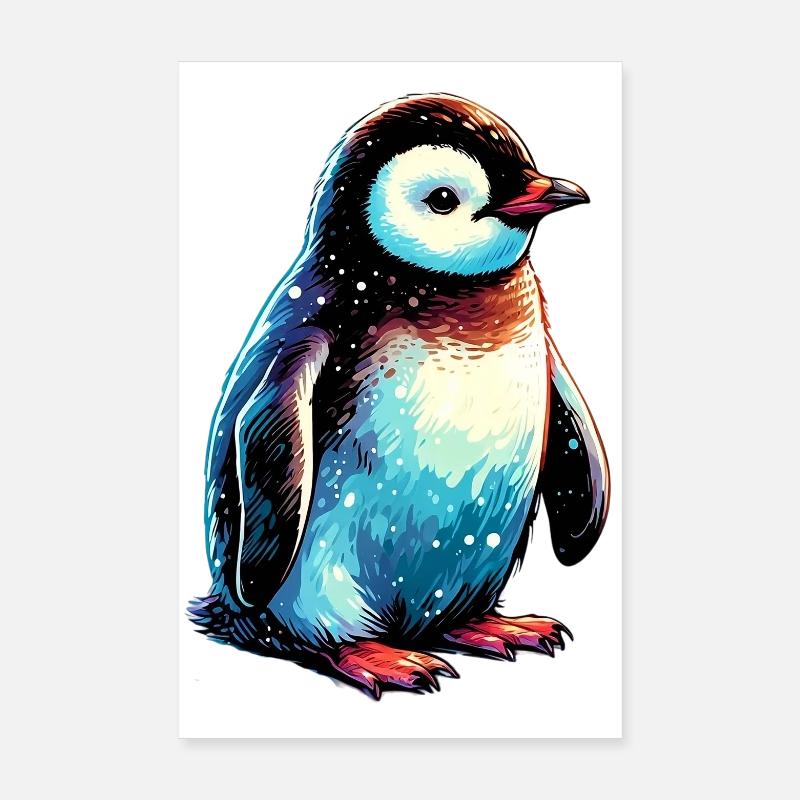 Pinguin Poster 20x30 cm